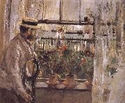 Berthe Morisot The man at the Huaiter Island oil painting reproduction